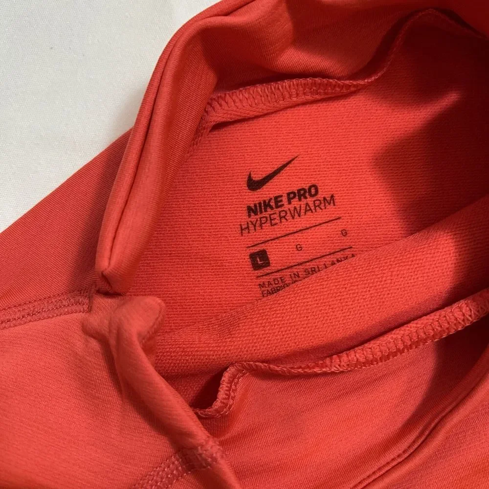 Nike Pro Women's‎ Hyperwarm Fade Training Large Top Medium Pants Coral Peach